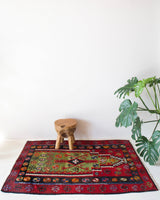 Turkish rug, vintage rug, flat weave, kilim rug, large area rug, square rug, Wild Shaman, Portland, Oregon, rug store, rug shop, local shop, bright colors, area rug, bold color