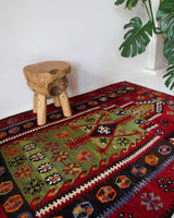 Turkish rug, vintage rug, flat weave, kilim rug, large area rug, square rug, Wild Shaman, Portland, Oregon, rug store, rug shop, local shop, bright colors, area rug, bold color