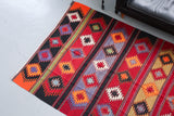 Turkish rug, vintage rug, flat weave, kilim rug, large area rug, square rug, Wild Shaman, Portland, Oregon, rug store, rug shop, local shop, bright colors, area rug, red rug, bold color