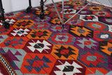 Turkish rug, vintage rug, flat weave, kilim rug, large area rug, square rug, Wild Shaman, Portland, Oregon, rug store, rug shop, local shop, bright colors, area rug, red rug, bold color