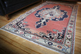 Vintage Faded Anatolian Turkish Rug