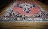 Vintage Faded Anatolian Turkish Rug