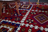 old rug, antique rug, Turkish rug, Portland, Oregon, rug store, rug shop, local shop, bright colors, wild shaman, large rug, area rug, red rug, bold color, burgundy, dark red