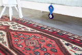 Old Kurdish Hakkari Kilim Runner 3ftx8.5ft