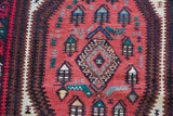 Old Kurdish Hakkari Kilim Runner 3ftx8.5ft