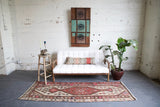 Old Kurdish Hakkari Kilim Runner 2.9ftx8.2ft