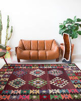 Turkish rug, vintage rug, flat weave, kilim rug, large area rug, square rug, Wild Shaman, Portland, Oregon, rug store, rug shop, local shop,  bright colors, area rug, bold color