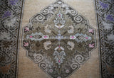 Old Faded Anatolian Turkish Rug 3.3x5.5ft