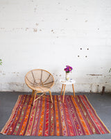 old rug, antique rug, earthy colors, faded colors, Turkish rug, vintage rug, flat weave, kilim rug, large area rug, square rug, Wild Shaman, Portland, Oregon, rug store, rug shop, local shop