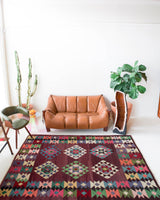 Turkish rug, vintage rug, flat weave, kilim rug, large area rug, square rug, Wild Shaman, Portland, Oregon, rug store, rug shop, local shop,  bright colors, area rug, bold color