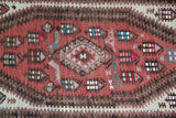 Old Kurdish Hakkari Kilim Runner 2.9ftx8.2ft