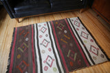 Vintage Maras Cicim Kilim 4.4ftx5.10ft
