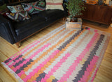 Vintage Adana Kilim 4.7x7.4ft