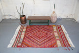 Vintage Manisa Selendi Kilim 5ftx7.5ft