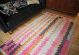 Vintage Adana Kilim 4.7x7.4ft