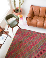 Turkish rug, vintage rug, flat weave, kilim rug, large area rug, square rug, Wild Shaman, Portland, Oregon, rug store, rug shop, local shop, bright colors, area rug, bold color