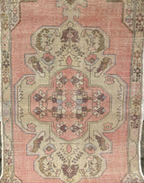 Vintage Faded Anatolian Turkish Rug