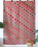 Turkish rug, vintage rug, flat weave, kilim rug, large area rug, square rug, Wild Shaman, Portland, Oregon, rug store, rug shop, local shop, bright colors, area rug, bold color