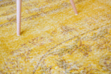 Vintage Overdyed Isparta Rug in Meyer Lemon 6.6ftx10.5ft