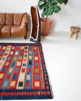 Turkish rug, vintage rug, flat weave, kilim rug, large area rug, square rug, Wild Shaman, Portland, Oregon, rug store, rug shop, local shop, bright colors, area rug, bold color