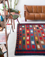 Turkish rug, vintage rug, flat weave, kilim rug, large area rug, square rug, Wild Shaman, Portland, Oregon, rug store, rug shop, local shop, bright colors, area rug, bold color