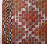 old rug, antique rug, earthy colors, faded colors, Turkish rug, vintage rug, flat weave, kilim rug, large area rug, square rug, Wild Shaman, Portland, Oregon, rug store, rug shop, local shop