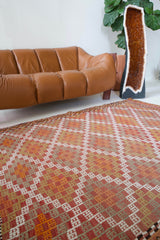 old rug, antique rug, earthy colors, faded colors, Turkish rug, vintage rug, flat weave, kilim rug, large area rug, square rug, Wild Shaman, Portland, Oregon, rug store, rug shop, local shop