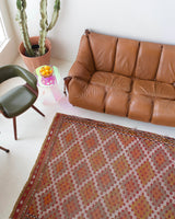 Vintage Aegean Cicim Kilim Rug 4'9"x6'5"