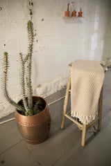 Handwoven Petek Pestemal Towel in Beige/Brown