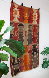 old rug, antique rug, earthy colors, faded colors, Turkish rug, vintage rug, flat weave, kilim rug, large area rug, square rug, Wild Shaman, Portland, Oregon, rug store, rug shop, local shop