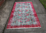 Vintage Isparta Rug 3.9ftx6.10ft