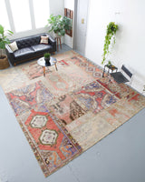 old rug, antique rug, earthy colors, faded colors, Turkish rug, vintage rug, flat weave, kilim rug, large area rug, square rug, Wild Shaman, Portland, Oregon, rug store, rug shop, local shop