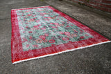 Vintage Isparta Rug 3.9ftx6.10ft