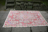 Vintage Faded Anatolian Turkish Rug