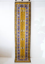 pile rug runner, Turkish rug, vintage rug, portland, rug shop, bright colors, wild shaman, runner rug, bold color, Portland, Oregon, rug store, rug shop, local shop, hallway runner, skinny runner, kilim runner,  earthy colors, faded colors