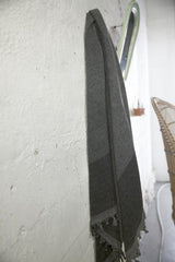 Diamond Large Pestemal Throw in Black Stone