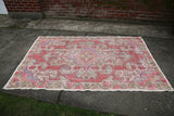 Vintage Faded Anatolian Turkish Rug