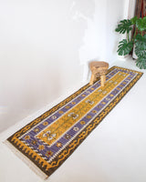pile rug runner, Turkish rug, vintage rug, portland, rug shop, bright colors, wild shaman, runner rug, bold color, Portland, Oregon, rug store, rug shop, local shop, hallway runner, skinny runner, kilim runner,  earthy colors, faded colors