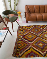 old rug, antique rug, earthy colors, faded colors, Turkish rug, vintage rug, flat weave, kilim rug, large area rug, square rug, Wild Shaman, Portland, Oregon, rug store, rug shop, local shop