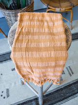 Striped Summer Pestemal in Mustard