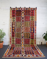 Turkish rug, vintage rug, flat weave, kilim rug, large area rug, square rug, Wild Shaman, Portland, Oregon, rug store, rug shop, local shop, bright colors, area rug, red rug, bold color