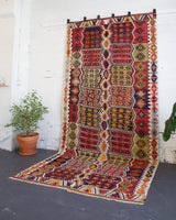 Turkish rug, vintage rug, flat weave, kilim rug, large area rug, square rug, Wild Shaman, Portland, Oregon, rug store, rug shop, local shop, bright colors, area rug, red rug, bold color