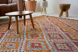 Vintage Aegean Cicim Kilim Rug 6'10"x8'3