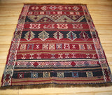 Vintage Maras Cicim Kilim 4.1x5.3ft
