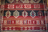 Vintage Maras Cicim Kilim 4.1x5.3ft
