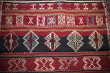 Vintage Maras Cicim Kilim 4.1x5.3ft