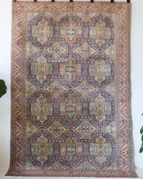 old rug, antique rug, earthy colors, faded colors, Turkish rug, vintage rug, soft rug, Portland, Oregon, rug store, rug shop, local shop, pile rug, ottoman rug, oriental rug, floral rug