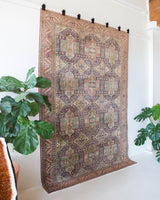 old rug, antique rug, earthy colors, faded colors, Turkish rug, vintage rug, soft rug, Portland, Oregon, rug store, rug shop, local shop, pile rug, ottoman rug, oriental rug, floral rug
