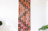 pile rug runner, Turkish rug, vintage rug, portland, rug shop, bright colors, wild shaman, runner rug, bold color, Portland, Oregon, rug store, rug shop, local shop, hallway runner, skinny runner, kilim runner,  earthy colors, faded colors