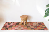 pile rug runner, Turkish rug, vintage rug, portland, rug shop, bright colors, wild shaman, runner rug, bold color, Portland, Oregon, rug store, rug shop, local shop, hallway runner, skinny runner, kilim runner,  earthy colors, faded colors